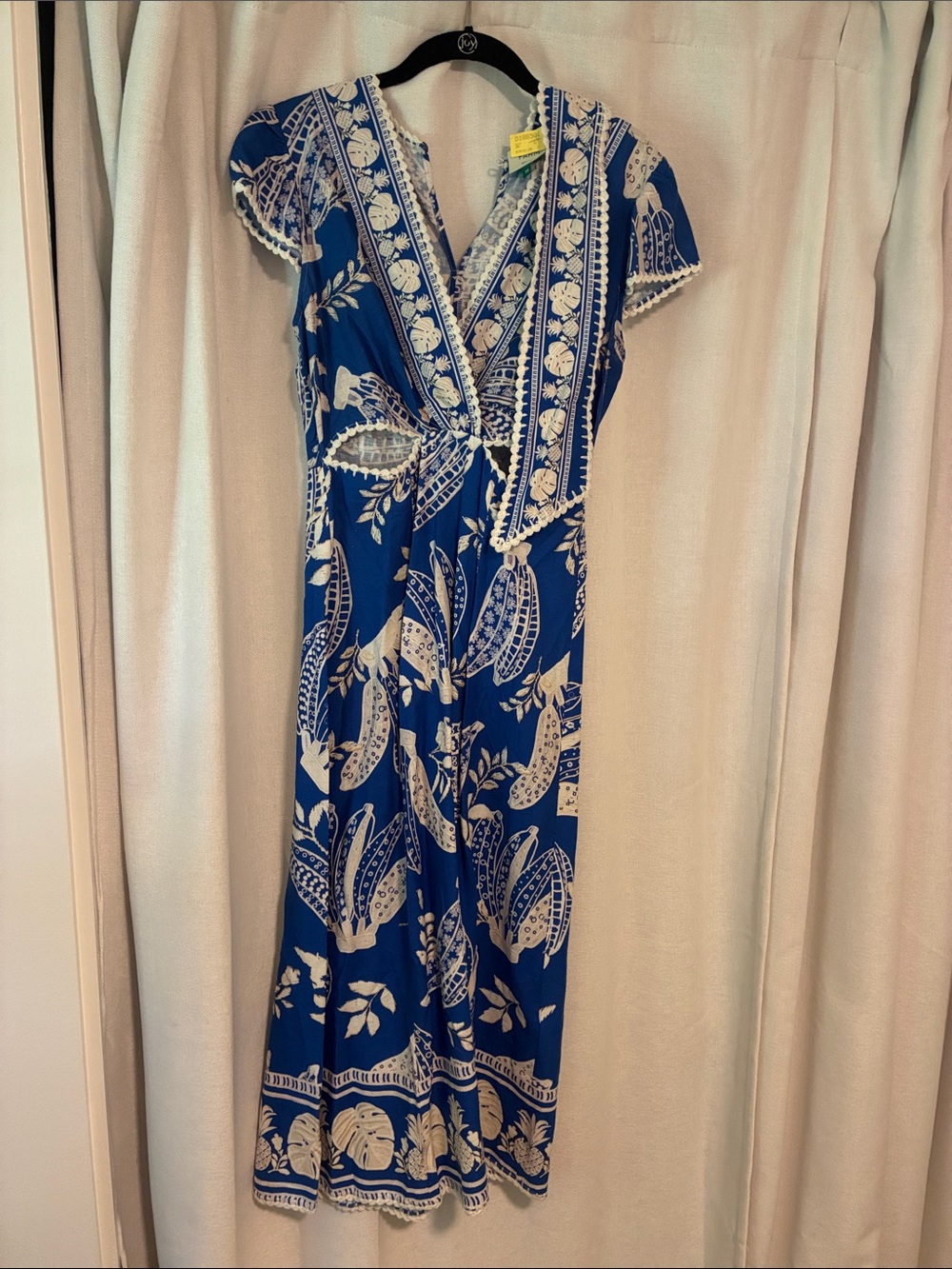 Blue & White Floral Wrap Maxi Dress - Farm Rio